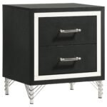 Lucia Wingback Bedroom Set Beige & White - Grey & Black - Image 22