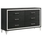Lucia Wingback Bedroom Set Beige & White - Grey & Black - Image 20