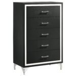 Lucia Wingback Bedroom Set Beige & White - Grey & Black - Image 18