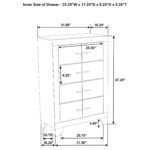 Trenton 4-drawer Bedroom Chest of Drawers Beige - Image 3