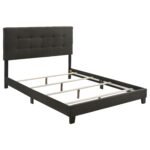 Mapes Upholstered Panel Bed Charcoal - Image 4