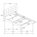 Mapes Upholstered Panel Bed Charcoal - Image 5