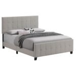 Fairfield Upholstered Panel Bed Beige - Image 2