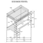 Campus Metal Full Over Twin Workstation Bunk Bed Matte Black - Image 3