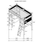 Campus 3-shelf Metal Twin Workstation Loft Bed Matte Black - Image 5