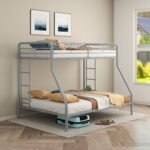 Trinity Twin Over Full Metal Bunk Bed Black - Image 2