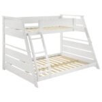 Hampton Twin over Full Wooden Bunk Bed White & Dark Brown - Image 6