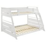 Hampton Twin over Full Wooden Bunk Bed White & Dark Brown - Image 5