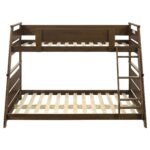 Hampton Twin over Full Wooden Bunk Bed White & Dark Brown - Image 8