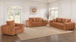 Burnett 3-piece Chenille Upholstered Sofa Set - Image 3