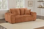 Burnett Chenille Upholstered Wide Arm Loveseat - Image 2