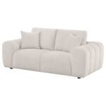 Burnett Chenille Upholstered Wide Arm Loveseat - Image 6