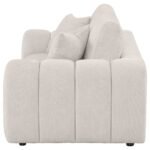 Burnett Chenille Upholstered Wide Arm Loveseat - Image 5