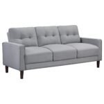 Bowen 3-piece Upholstered Track Arm Tufted Sofa Set - Image 5
