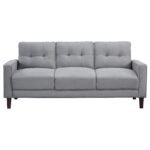 Bowen 2-piece Upholstered Track Arm Tufted Sofa Set - Image 6