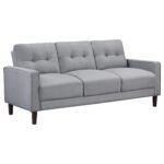 Bowen Upholstered Track Arm Tufted Sofa - Image 3