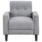 Bowen Upholstered Track Arm Tufted Accent Chair - Image 3