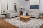 Bowen 2-piece Upholstered Track Arm Tufted Sofa Set - Image 2