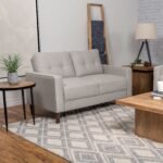 Bowen Upholstered Track Arm Tufted Loveseat - Image 2
