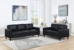 Ruth 2-piece Fabric Upholstered Track Arm Sofa - Image 4