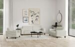 Deerhurst 3-piece Upholstered Track Arm Sofa Set - Image 2