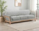 Vaughn 2-piece Fabric Upholstered Flared Arm Sofa Set - Image 3