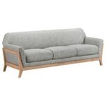 Vaughn 3-piece Fabric Upholstered Flared Arm Sofa Set - Image 3
