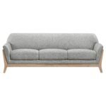 Vaughn 3-piece Fabric Upholstered Flared Arm Sofa Set - Image 4