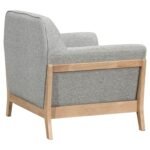 Vaughn Fabric Upholstered Flared Arm Accent Chair - Image 5