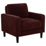 Ruth Fabric Upholstered Track Arm Accent Chair Rust - Image 3