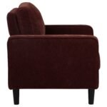 Ruth Fabric Upholstered Track Arm Accent Chair Rust - Image 5