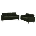 Ruth 2-piece Fabric Upholstered Track Arm Sofa - Image 2