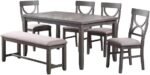 6 Pieces Dining Set (Table+ 4 Chairs +Bench) - Image 3