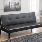 Katrina Upholstered Tufted Convertible Sofa Bed Black