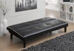 Katrina Upholstered Tufted Convertible Sofa Bed Black - Image 2