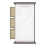 Milton Twin Platfrom Bed With Trundle 3 Drawers Dark Brown - Image 4