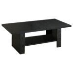 Rodez 3-piece Engineered Wood Coffee Table Set Black Oak - Image 3