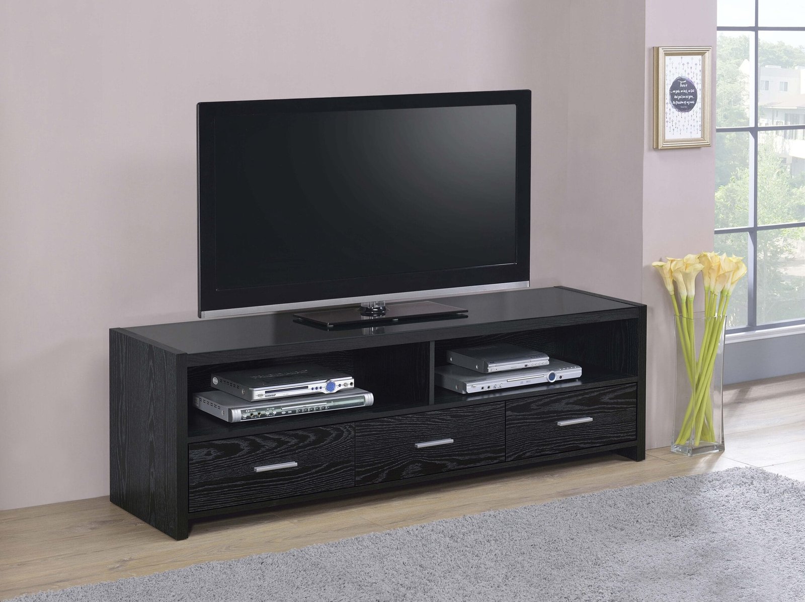 700645_01xHD-scaled-1.jpg Black Oak TV Stand - Image 1