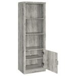 Burke 3-piece 59-inch TV Entertainment Center Grey Driftwood - Image 5