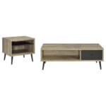 Welsh 2-piece Coffee and End Table Set oak - Image 2