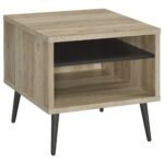 Welsh 2-piece Coffee and End Table Set oak - Image 4