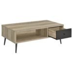 Welsh 2-piece Coffee and End Table Set oak - Image 5