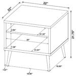 Welsh 2-piece Coffee and End Table Set oak - Image 7