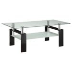 Dyer 2-piece Rectangular Coffee and End Table Set Black - Image 4