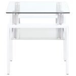 Dyer 2-piece Rectangular Coffee and End Table Set White - Image 3