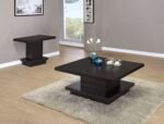 Reston 2-piece Square Coffee and End Table Set Dark Brown - Image 5