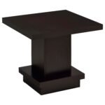 Reston 2-piece Square Coffee and End Table Set Dark Brown - Image 6