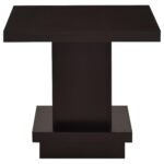 Reston 2-piece Square Coffee and End Table Set Dark Brown - Image 4