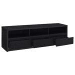 Rutland 78-inch 3-drawer TV Stand Media Console Black - Image 3