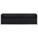 Rutland 78-inch 3-drawer TV Stand Media Console Black - Image 4